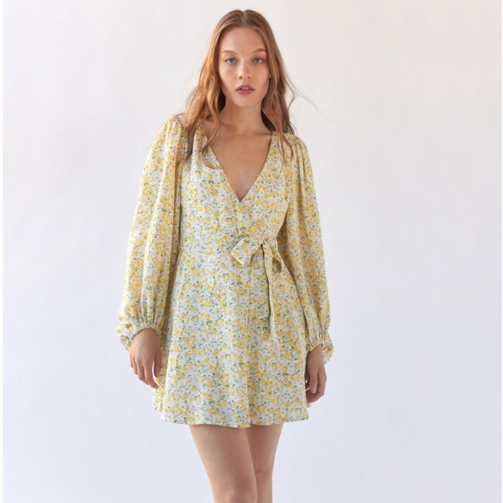 Urban Outfitters Kiss The Sky Long Sleeve Mini Dress